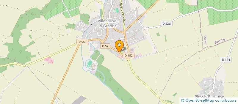 localisation de l'entreprise MONSIEUR JACKY POITRINAL  VILLENAUXE-LA-GRANDE