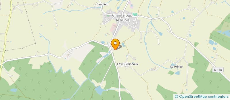 localisation de l'entreprise MONSIEUR JACKY POUDRAY  CHANTELOUP-LES-BOIS