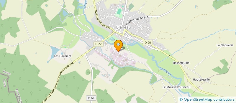 localisation de l'entreprise MONSIEUR JACKY PRISOT  BLENEAU