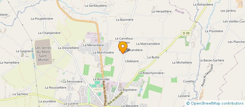 localisation de l'entreprise MONSIEUR JACKY RICHARD  BRECEY