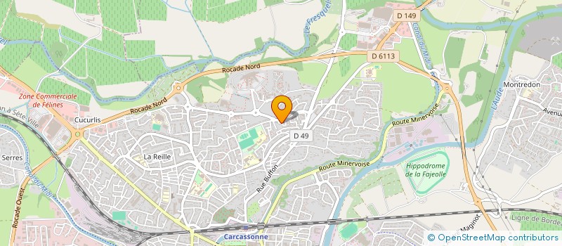 localisation de l'entreprise MONSIEUR JACKY RICHEZ  CARCASSONNE