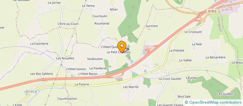 localisation de l'entreprise MONSIEUR JACKY RICOULT à COURGEOUT