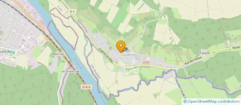 localisation de l'entreprise MONSIEUR JACKY RIOU  GIVERNY