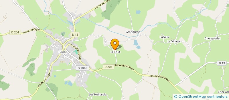 localisation de l'entreprise MONSIEUR JACKY ROBIDAS à GIAT