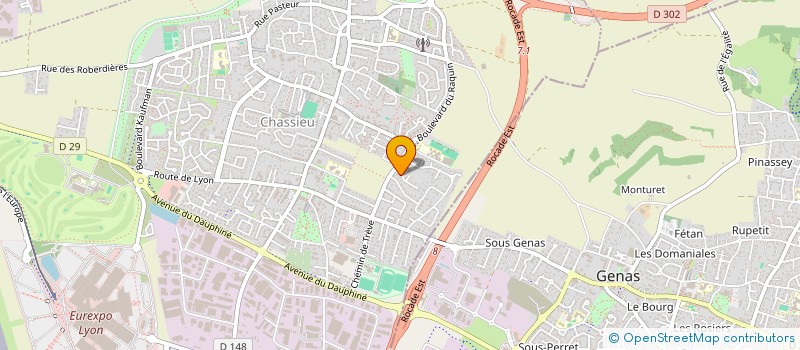 localisation de l'entreprise MONSIEUR JACKY ROCHETTE  CHASSIEU