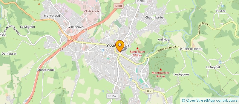 localisation de l'entreprise MONSIEUR JACKY ROME  YSSINGEAUX