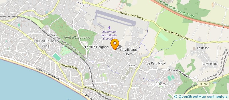 localisation de l'entreprise MONSIEUR JACKY ROUSSEAU à LA BAULE-ESCOUBLAC