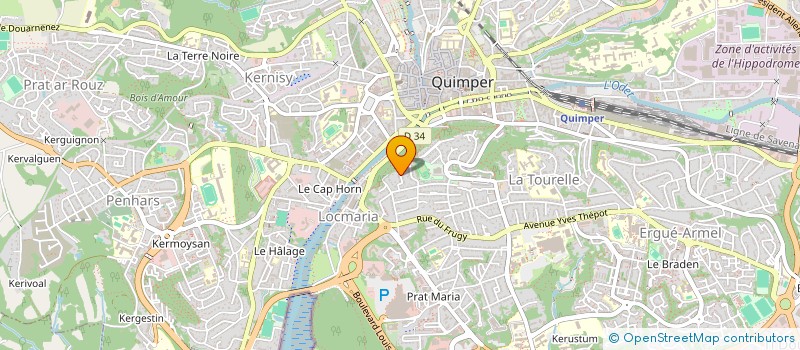 localisation de l'entreprise MONSIEUR JACKY SEIGNEZ à QUIMPER