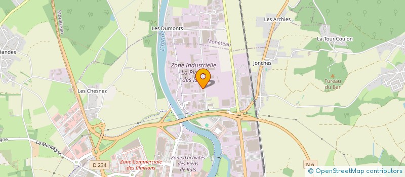 localisation de l'entreprise MONSIEUR JACKY SEPTIER à AUXERRE