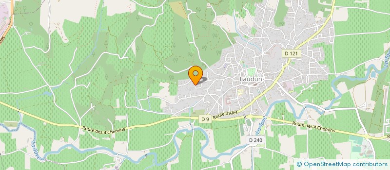 localisation de l'entreprise MONSIEUR JACKY SERVENT  LAUDUN-L'ARDOISE