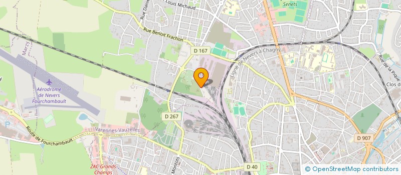 localisation de l'entreprise MONSIEUR JACKY SIMONIN  VARENNES-VAUZELLES