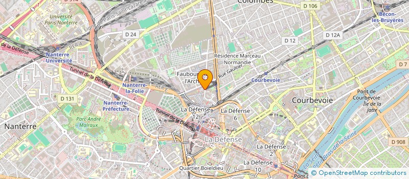 localisation de l'entreprise MONSIEUR JACKY TEIXEIRA à COURBEVOIE