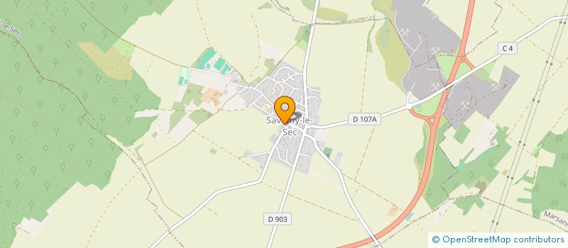 localisation de l'entreprise MONSIEUR JACKY THIBAUT  SAVIGNY-LE-SEC