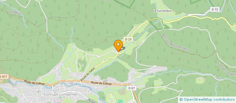 localisation de l'entreprise MONSIEUR JACKY THOMAS  XONRUPT-LONGEMER