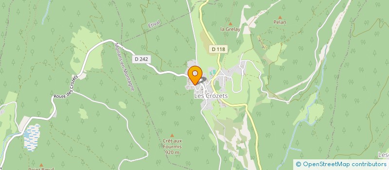 localisation de l'entreprise MONSIEUR JACKY TOURNIER  LES CROZETS