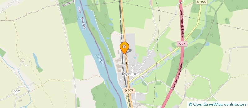 localisation de l'entreprise MONSIEUR JACKY VENEAU  LA CELLE SUR LOIRE