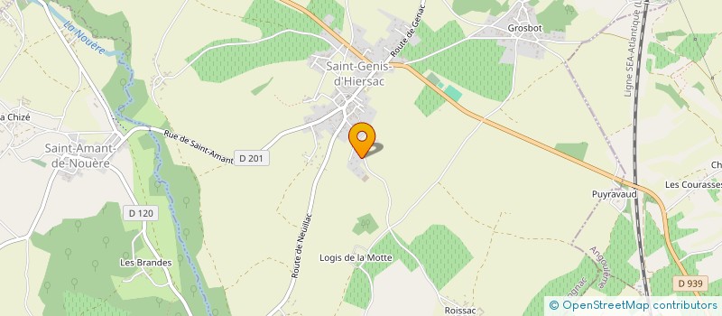localisation de l'entreprise MONSIEUR JACKY VIGREUX à SAINT-GENIS-D'HIERSAC