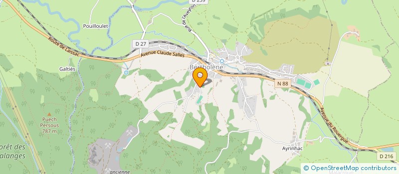 localisation de l'entreprise MONSIEUR JACKY VINCENT  BERTHOLENE