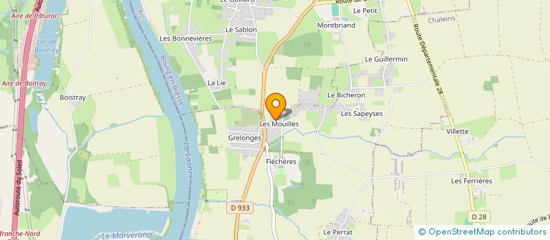 localisation de l'entreprise MONSIEUR JACKY VOILLEQUIN  FAREINS