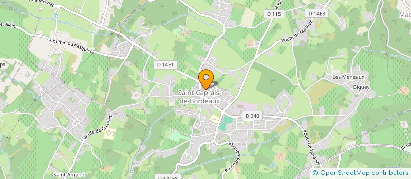 localisation de l'entreprise MONSIEUR JACOB ARVESON  SAINT-CAPRAIS-DE-BORDEAUX