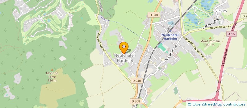 localisation de l'entreprise MONSIEUR JACOB DEBOVE  NEUFCHATEL-HARDELOT