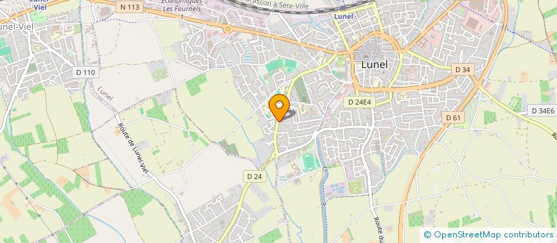 localisation de l'entreprise MONSIEUR JACOB HOGNON  LUNEL