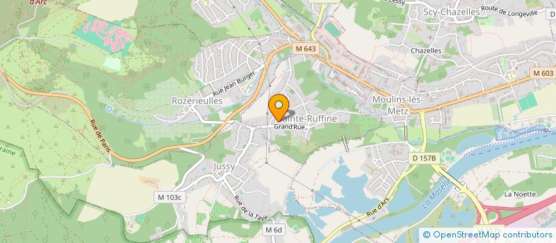 localisation de l'entreprise MONSIEUR JACOB PARISIEN  SAINTE-RUFFINE