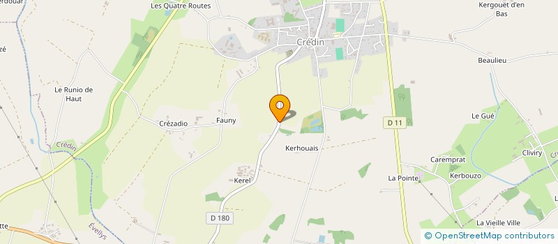 localisation de l'entreprise MONSIEUR JACOB VERBRUGGEN  CREDIN