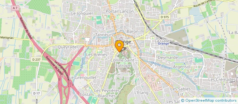 localisation de l'entreprise MONSIEUR JACOPO BONANOMI à ORANGE