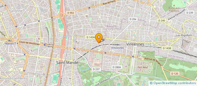 localisation de l'entreprise MONSIEUR JACOPO ROCCHI à VINCENNES