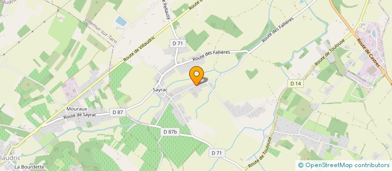 localisation de l'entreprise MONSIEUR JACQUELIN BARDEAU  VILLEMUR-SUR-TARN