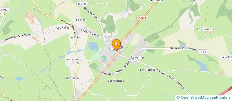 localisation de l'entreprise MONSIEUR JACQUELINE DU TREMOLET DE LACHEISSERIE  LE MONTET