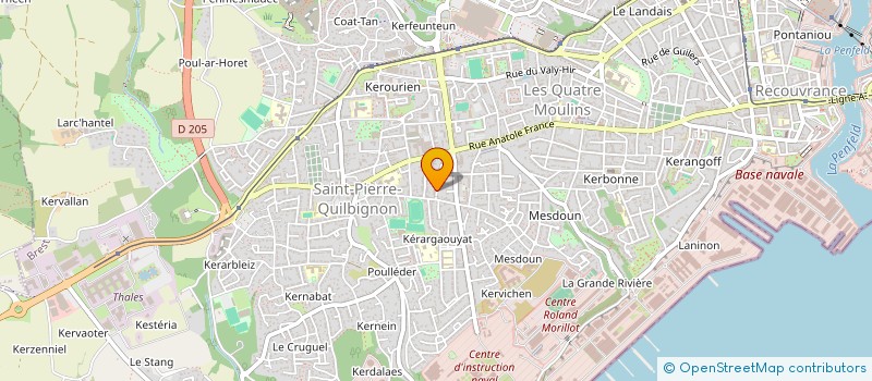 localisation de l'entreprise MONSIEUR JACQUELINE GAULTIER à BREST