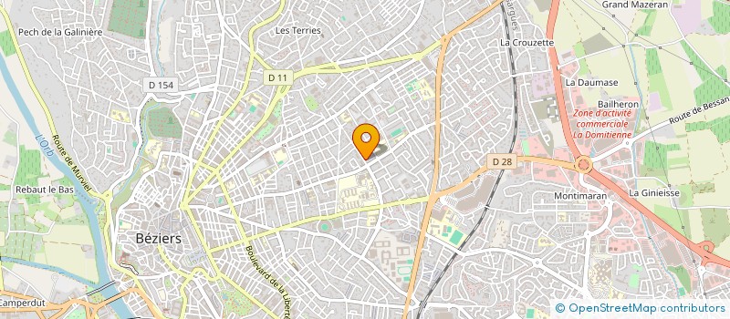 localisation de l'entreprise MONSIEUR JACQUES ABELANET  BEZIERS
