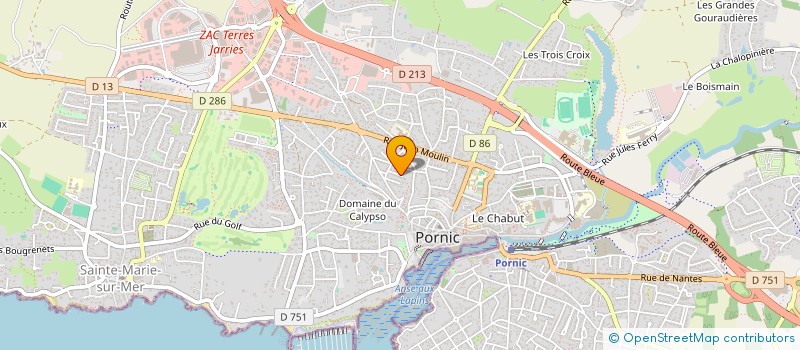 localisation de l'entreprise MONSIEUR JACQUES ACQUEBERGE  PORNIC