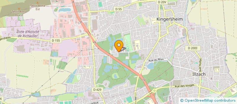 localisation de l'entreprise MONSIEUR JACQUES ADEL  KINGERSHEIM