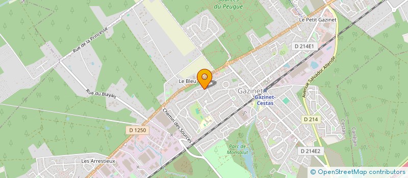 localisation de l'entreprise MONSIEUR JACQUES ADRIEN  CESTAS