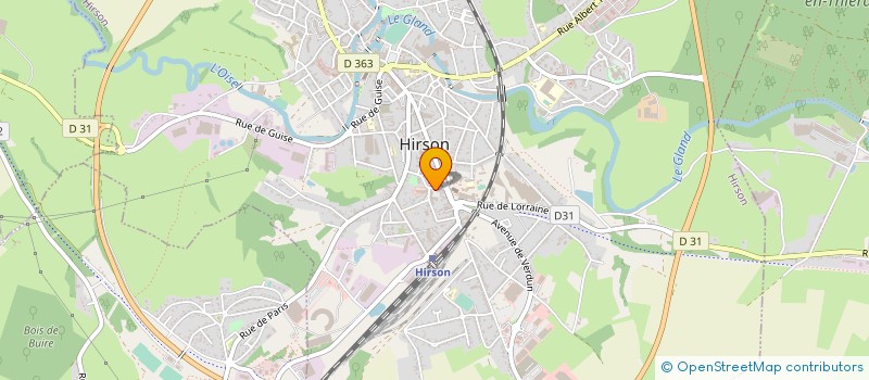 localisation de l'entreprise MONSIEUR JACQUES AGIGA  HIRSON