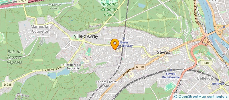 localisation de l'entreprise MONSIEUR JACQUES AKAJI  VILLE-D'AVRAY