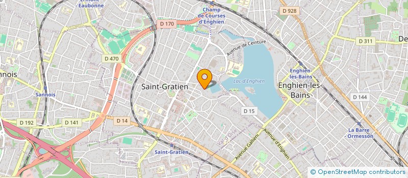 localisation de l'entreprise MONSIEUR JACQUES AKNIN  SAINT-GRATIEN