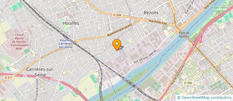 localisation de l'entreprise MONSIEUR JACQUES-ALBERT FORTIN  CARRIERES SUR SEINE