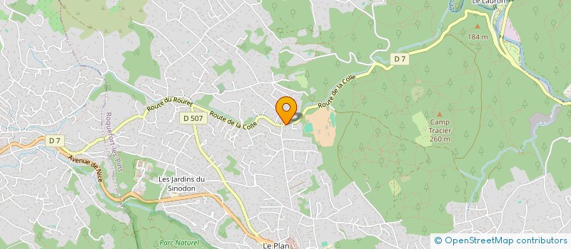 localisation de l'entreprise MONSIEUR JACQUES-ALEXANDRE AUDRY  ROQUEFORT-LES-PINS