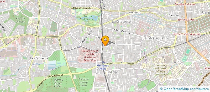 localisation de l'entreprise MONSIEUR JACQUES ALIBERT  MERIGNAC