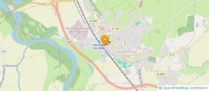 localisation de l'entreprise MONSIEUR JACQUES ALLAGNAT à VARENNES-SUR-ALLIER