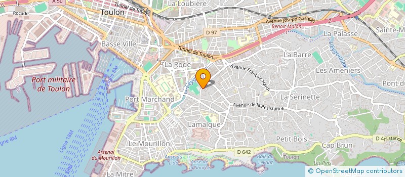localisation de l'entreprise MONSIEUR JACQUES ALLAIN à TOULON