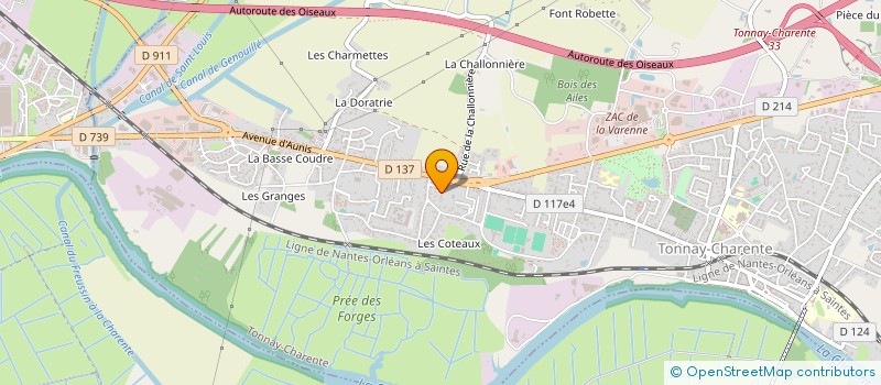 localisation de l'entreprise MONSIEUR JACQUES ALLAIN  TONNAY-CHARENTE