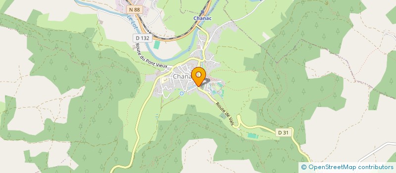 localisation de l'entreprise MONSIEUR JACQUES ALMERGE  CHANAC