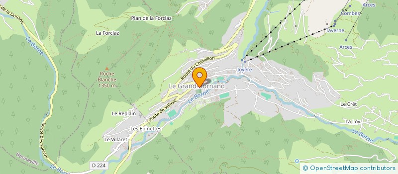localisation de l'entreprise MONSIEUR JACQUES ALVIN-BESSON à LE GRAND-BORNAND