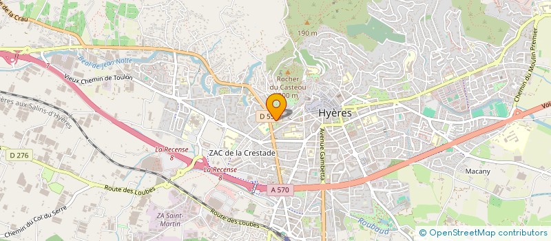 localisation de l'entreprise MONSIEUR JACQUES AMERIO à HYERES