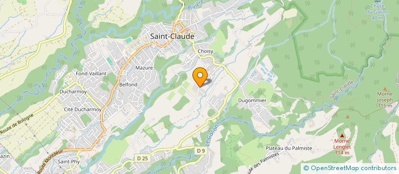 localisation de l'entreprise MONSIEUR JACQUES ANDRE  SAINT-CLAUDE